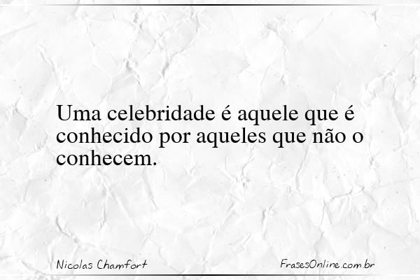 Frase de Nicolas Chamfort