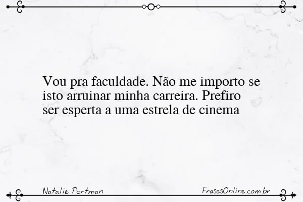 Frase de Natalie Portman