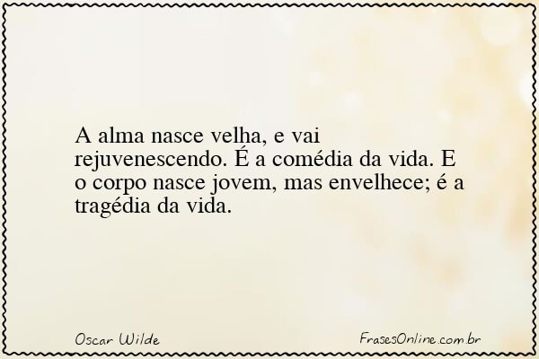 Frase de Oscar Wilde