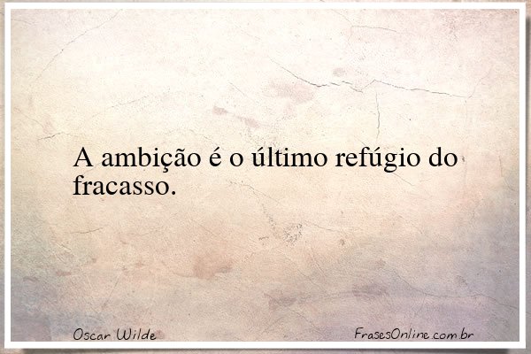 Frase de Oscar Wilde