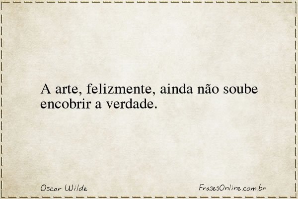 Frase de Oscar Wilde