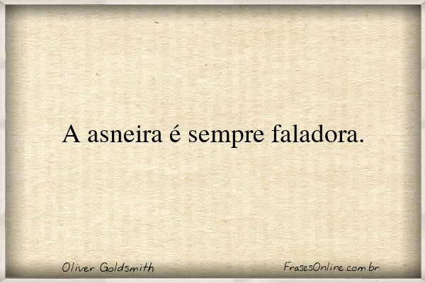 Frase de Oliver Goldsmith