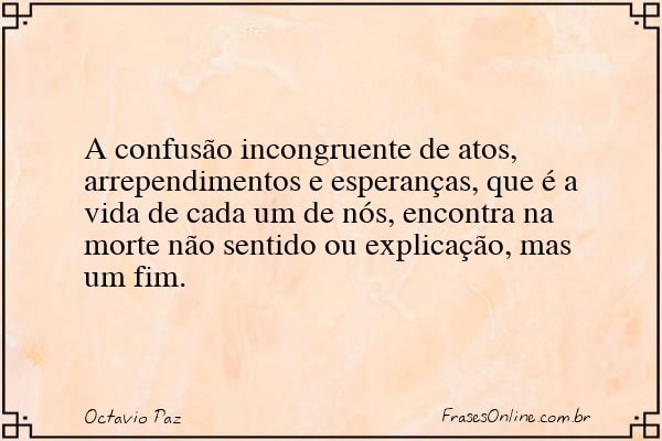 Frase de Octavio Paz