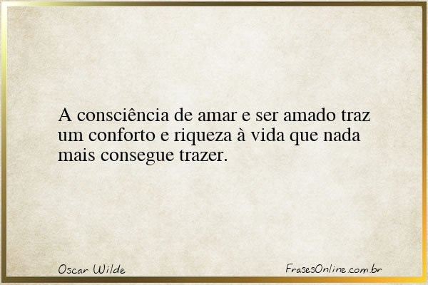 Frase de Oscar Wilde