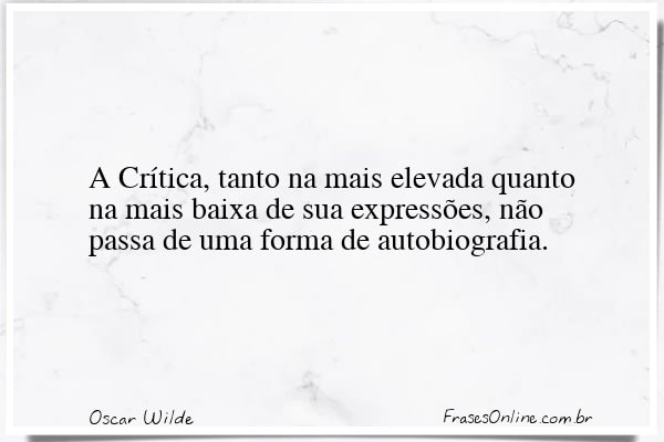 Frase de Oscar Wilde