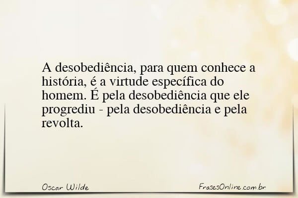 Frase de Oscar Wilde
