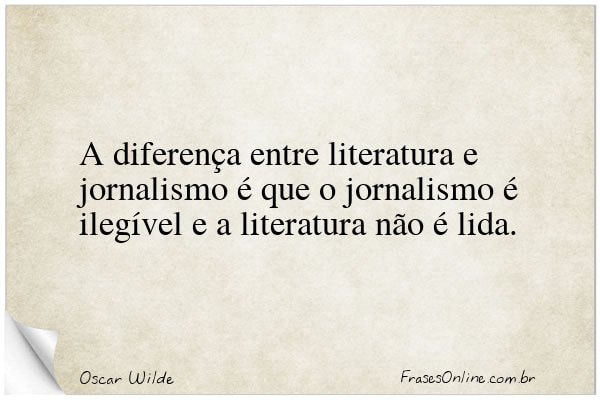 Frase de Oscar Wilde
