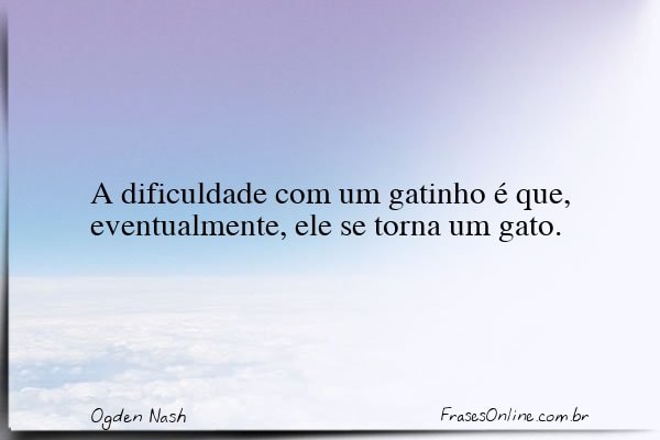 Frase de Ogden Nash