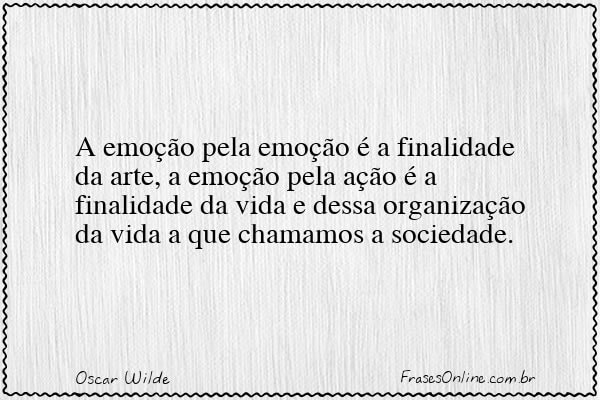 Frase de Oscar Wilde