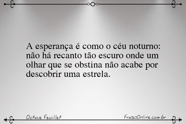 Frase de Octave Feuillet