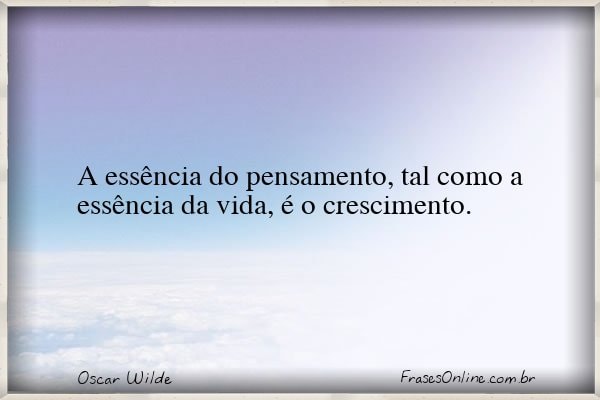 Frase de Oscar Wilde