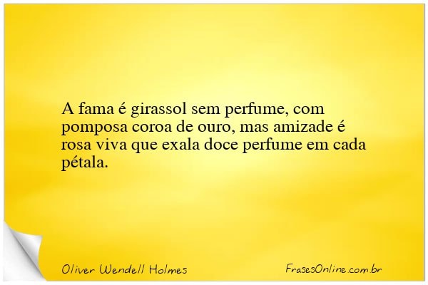 Frase de Oliver Wendell Holmes