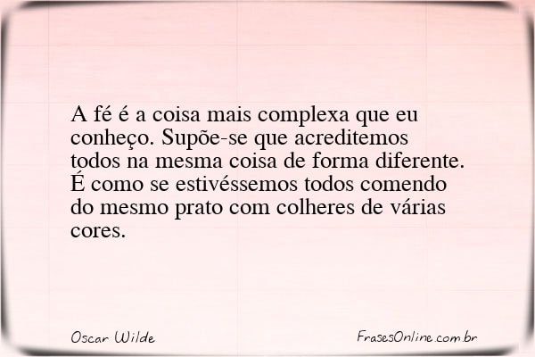 Frase de Oscar Wilde
