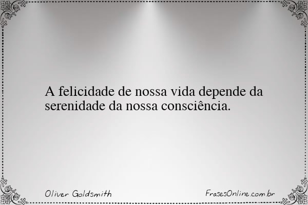 Frase de Oliver Goldsmith