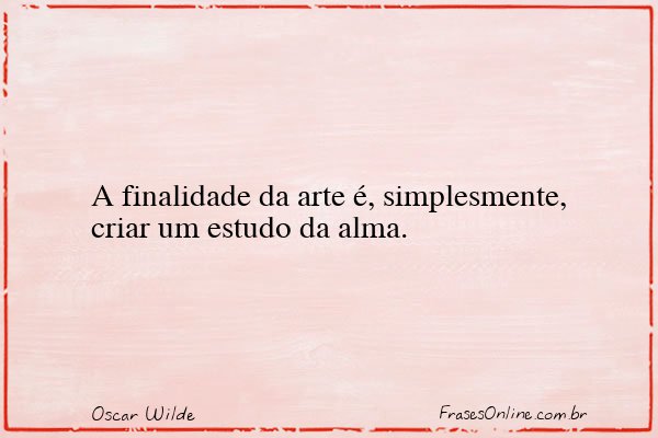 Frase de Oscar Wilde