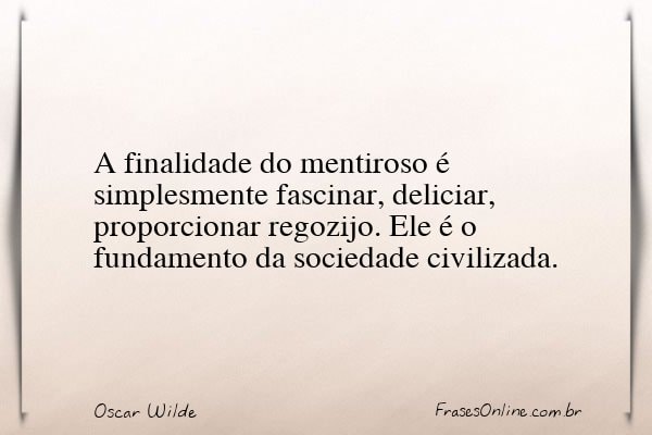 Frase de Oscar Wilde