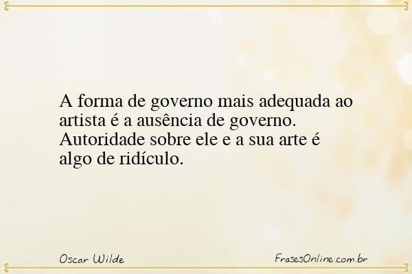 Frase de Oscar Wilde