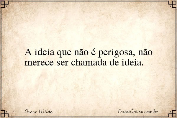 Frase de Oscar Wilde