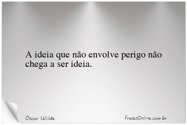 Frase de Oscar Wilde