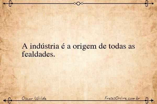 Frase de Oscar Wilde