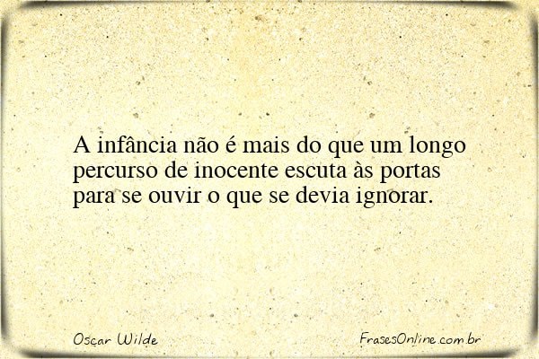 Frase de Oscar Wilde