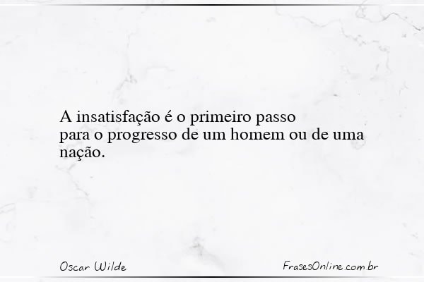 Frase de Oscar Wilde
