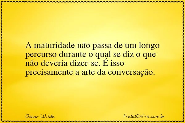 Frase de Oscar Wilde