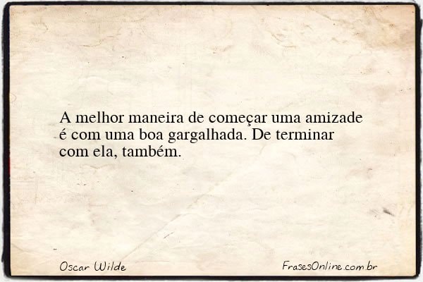 Frase de Oscar Wilde