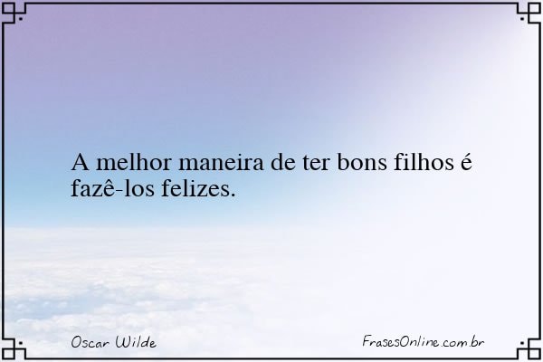 Frase de Oscar Wilde