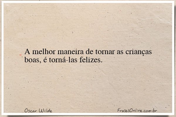 Frase de Oscar Wilde