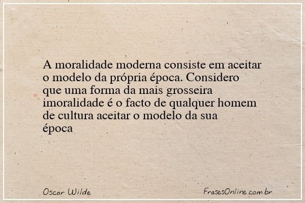 Frase de Oscar Wilde