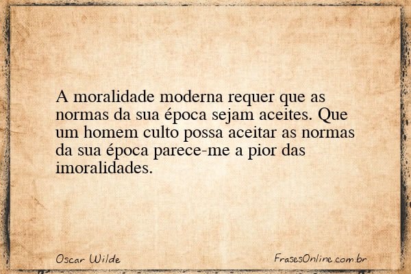 Frase de Oscar Wilde