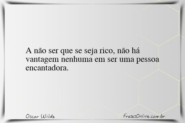 Frase de Oscar Wilde