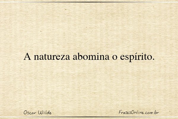 Frase de Oscar Wilde