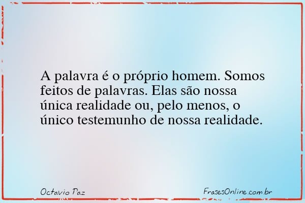 Frase de Octavio Paz