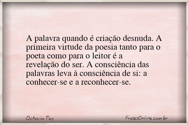 Frase de Octavio Paz