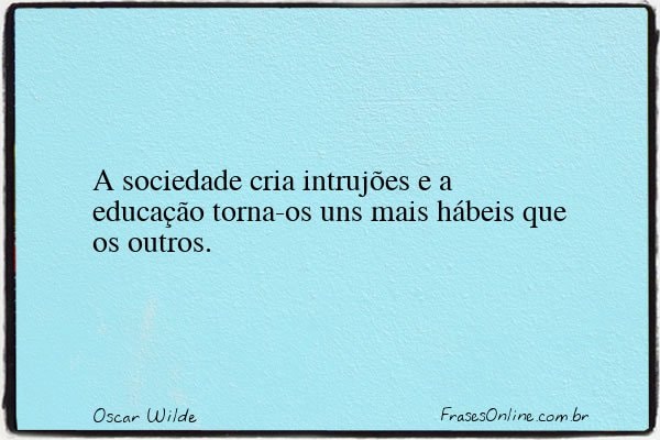 Frase de Oscar Wilde