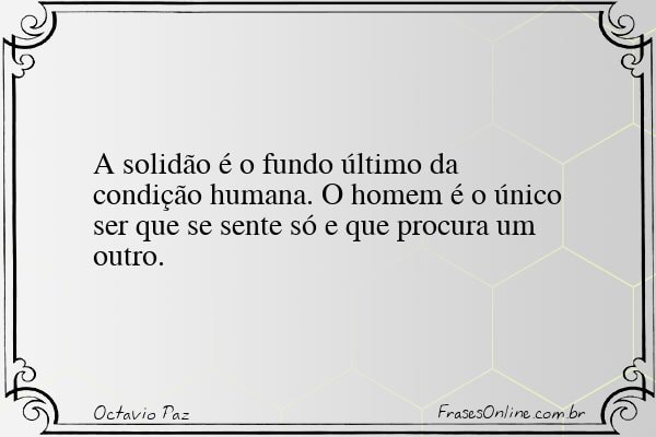 Frase de Octavio Paz