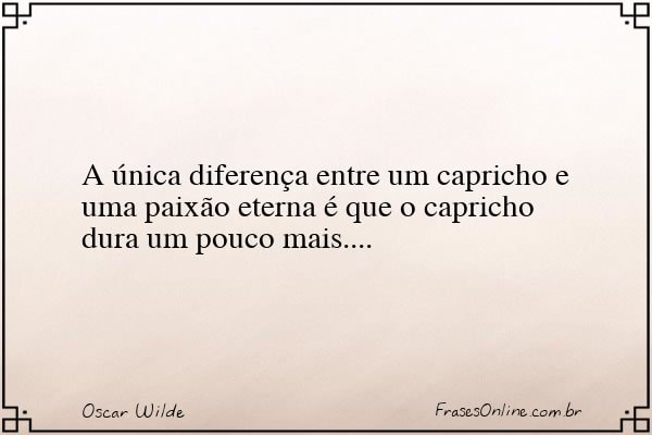 Frase de Oscar Wilde