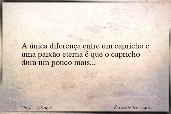 Frase de Oscar Wilde