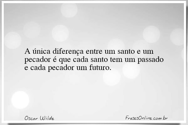 Frase de Oscar Wilde