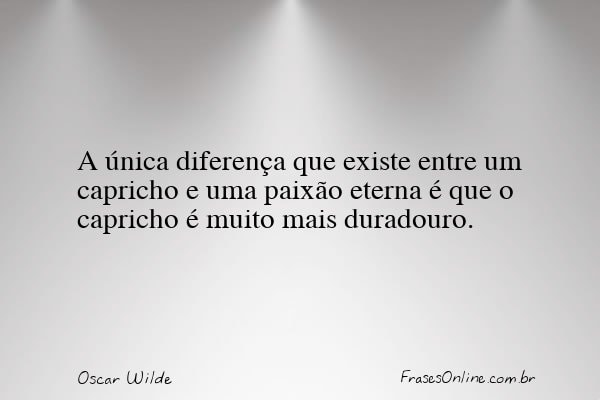 Frase de Oscar Wilde