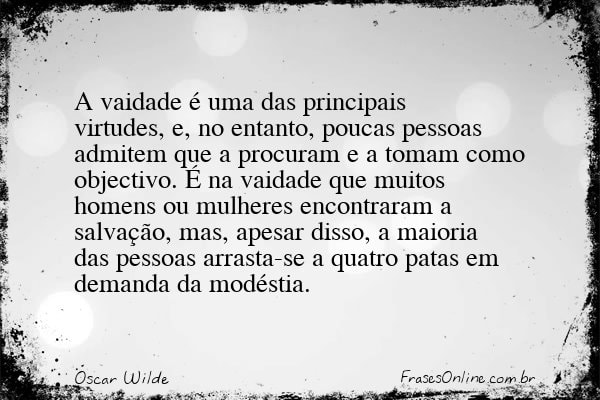 Frase de Oscar Wilde