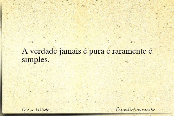 Frase de Oscar Wilde
