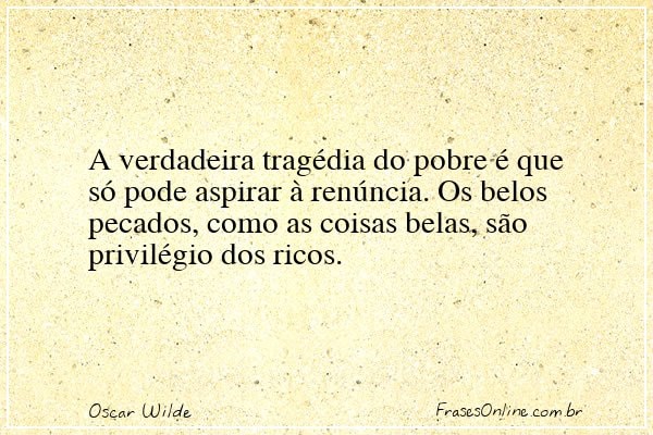 Frase de Oscar Wilde