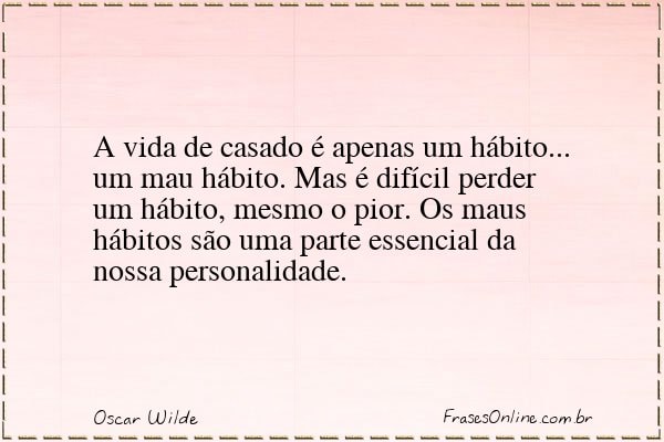 Frase de Oscar Wilde