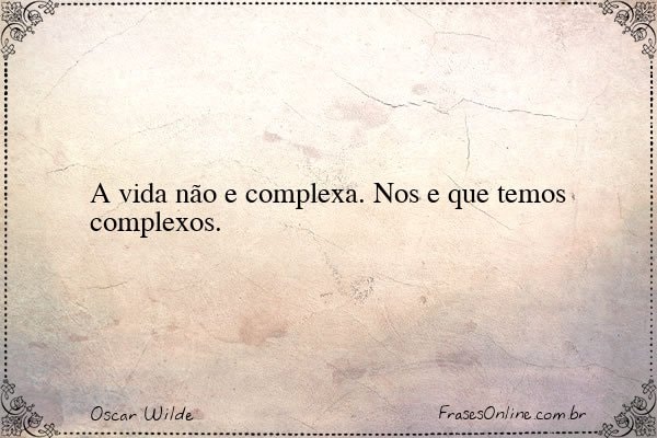 Frase de Oscar Wilde