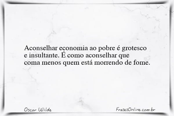 Frase de Oscar Wilde