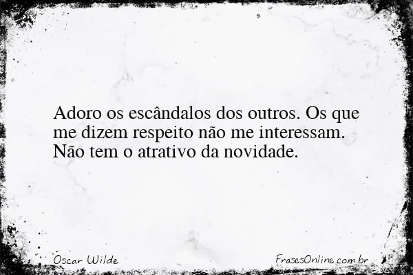 Frase de Oscar Wilde