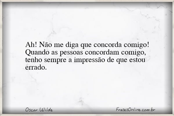 Frase de Oscar Wilde